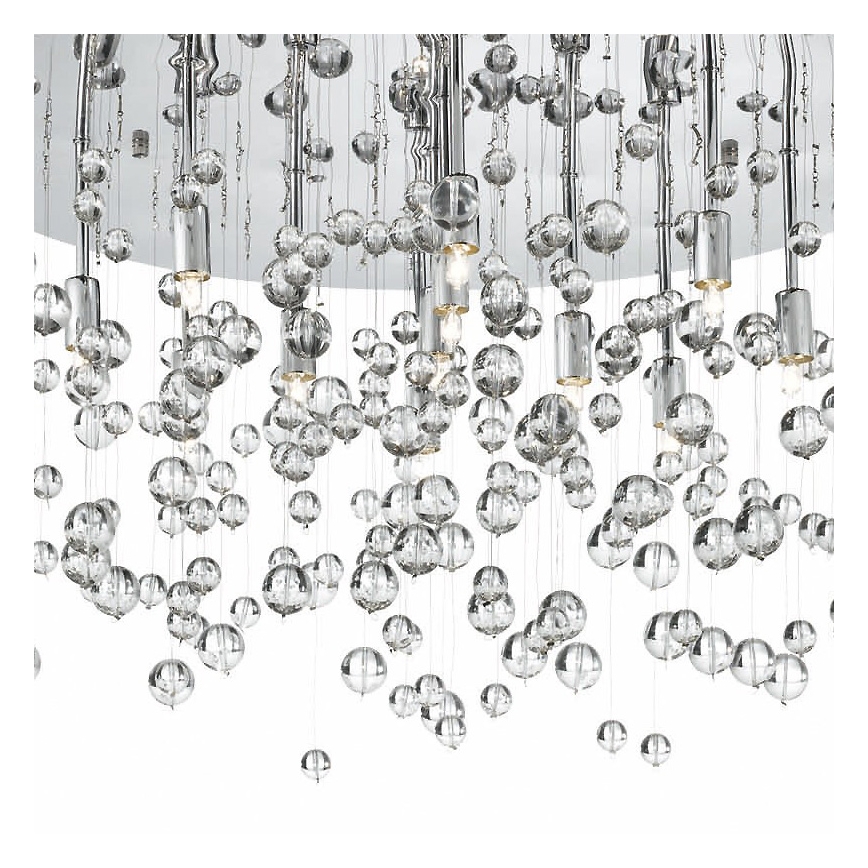 Ideal Lux - LED Plafondlamp NEVE 8xG9/3W/230V diameter 40,5 cm glanzend chroom