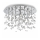 Ideal Lux - LED Plafondlamp NEVE 8xG9/3W/230V diameter 40,5 cm glanzend chroom