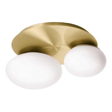 Ideal Lux - LED Plafondlamp NINFEA 2xGX53/9W/230V goud