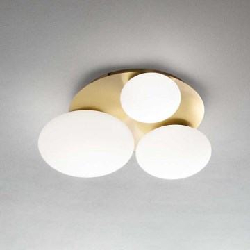 Ideal Lux - LED Plafondlamp NINFEA 3xGX53/9W/230V goud