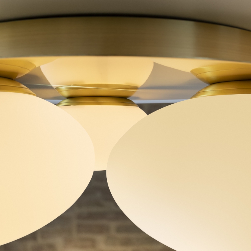Ideal Lux - LED Plafondlamp NINFEA 3xGX53/9W/230V goud