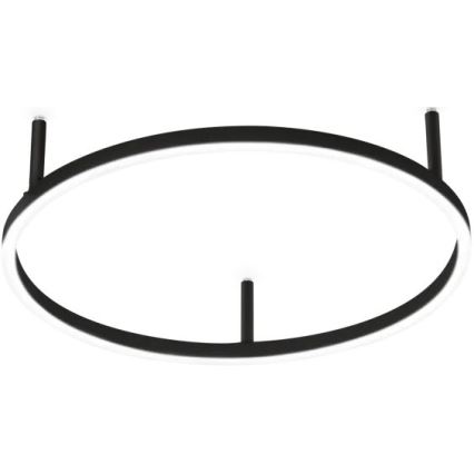 Ideal Lux - LED Plafondlamp ORACLE SLIM LED/29W/230V 2700K diameter 50 cm zwart