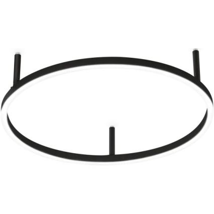 Ideal Lux - LED plafondlamp ORACLE SLIM LED/29W/230V 4000K CRI 90 Ø 50 cm zwart