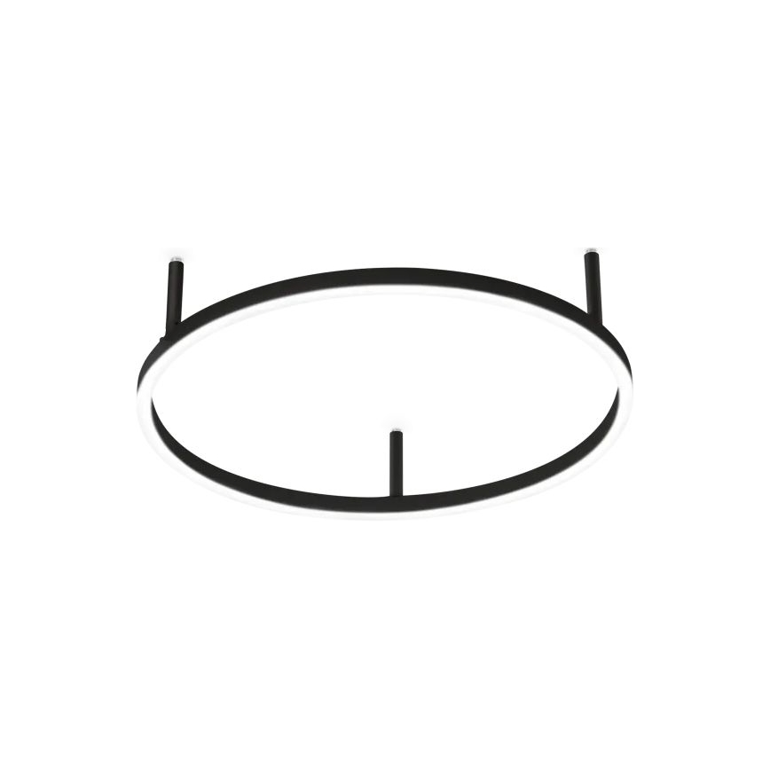 Ideal Lux - LED plafondlamp ORACLE SLIM LED/29W/230V 4000K CRI 90 Ø 50 cm zwart