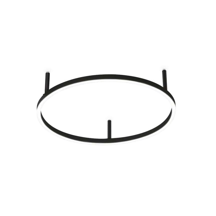 Ideal Lux - LED Plafondlamp ORACLE SLIM LED/32W/230V 3000K diameter 50 cm zwart