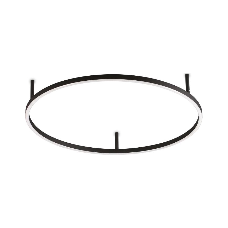 Ideal Lux - LED Plafondlamp ORACLE SLIM LED/37W/230V 2700K diameter 70 cm zwart