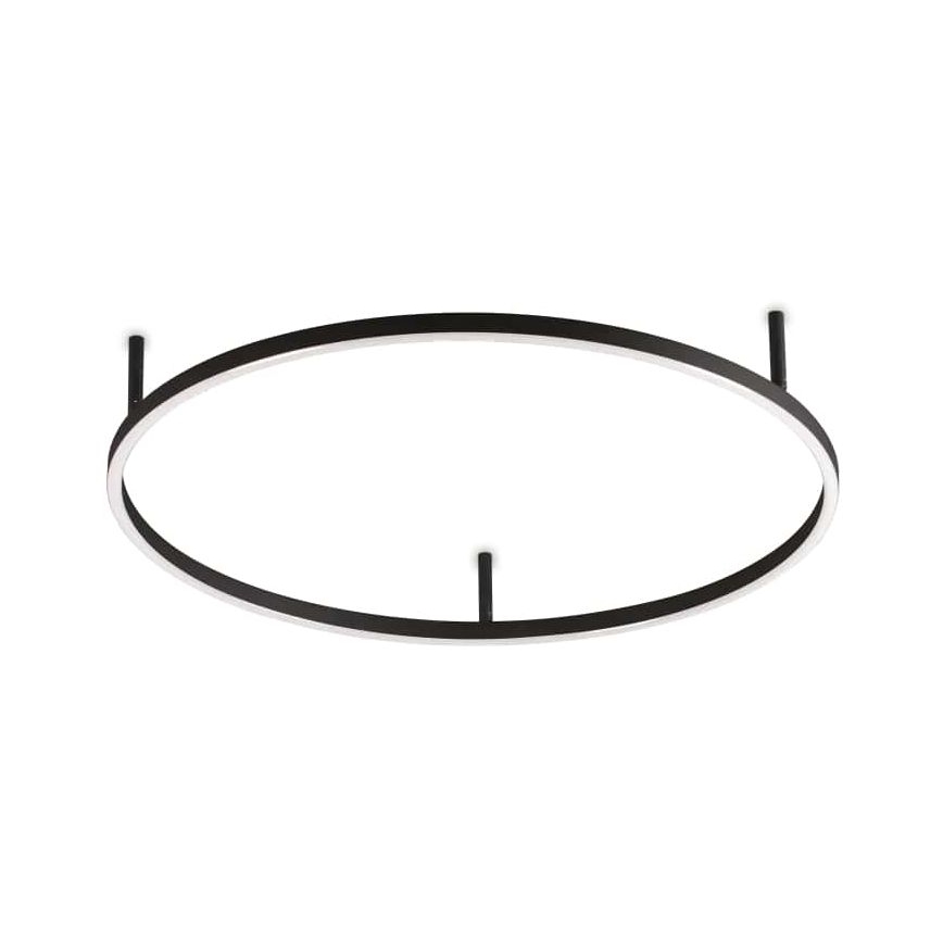 Ideal Lux - LED plafondlamp ORACLE SLIM LED/37W/230V 3000K CRI 90 Ø 70 cm zwart