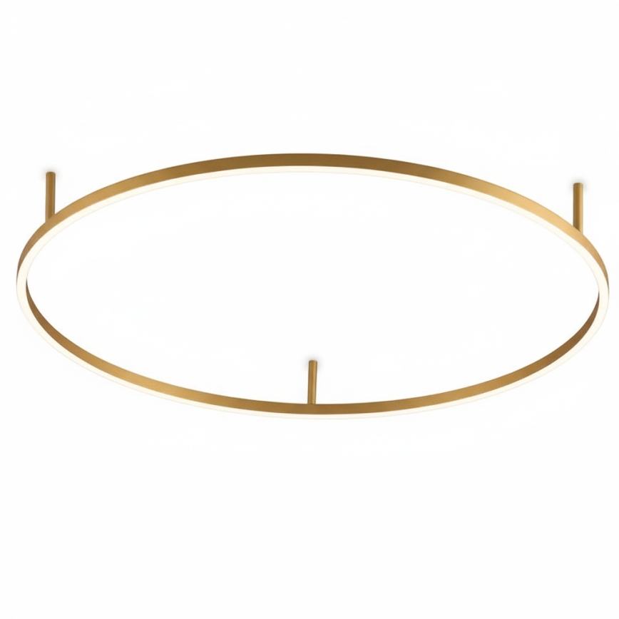 Ideal Lux - LED plafondlamp ORACLE SLIM LED/37W/230V 4000K CRI 90 Ø 70 cm goud