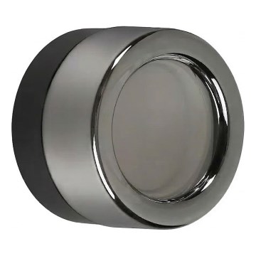 Ideal Lux - LED plafondlamp voor badkamer LOLLY 1xGX53/9W/230V Ø 10,5 cm zwart/rookzwart