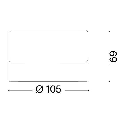 Ideal Lux - LED plafondlamp voor badkamer LOLLY 1xGX53/9W/230V ø 10,5 cm IP44 goud/rookbeige