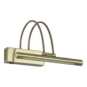 Ideal Lux - LED schilderijlamp BOW LED/3,5W/230V CRI 90 26 cm messing