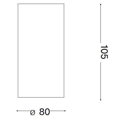 Ideal Lux - LED spot NITRO LED/10W/230V diameter 8 cm CRI 90 wit