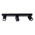 Ideal Lux - LED-spot RUDY 3xGU10/7W/230V CRI 90 zwart