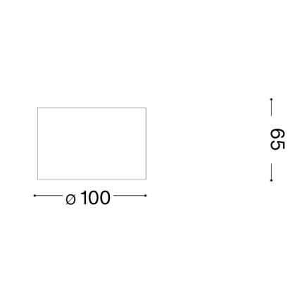 Ideal Lux - LED-spot SPIKE 1xGX53/9W/230V Ø 10 cm, koperkleurig