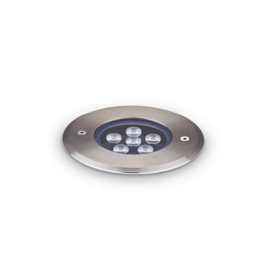 Ideal Lux - LED Spot voor oprit FLOOR LED/6W/230V diameter 12 cm CRI 90 IP67 glanzend chroom