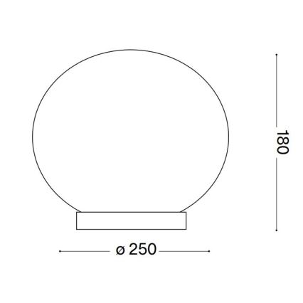 Ideal Lux - LED Tafellamp CANDY 1xG9/3W/230V diameter 25 cm wit