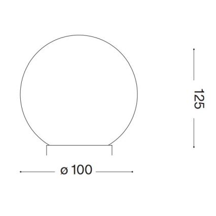 Ideal Lux - LED Tafellamp CARTA 1xG9/3W/230V diameter 10 cm wit