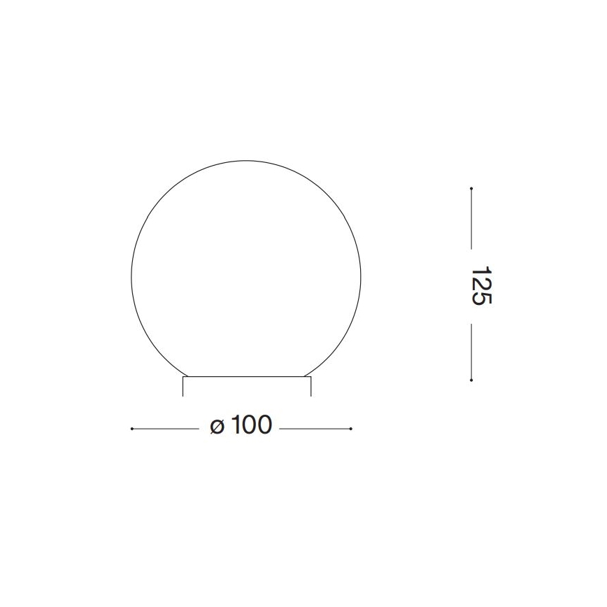 Ideal Lux - LED Tafellamp CARTA 1xG9/3W/230V diameter 10 cm wit