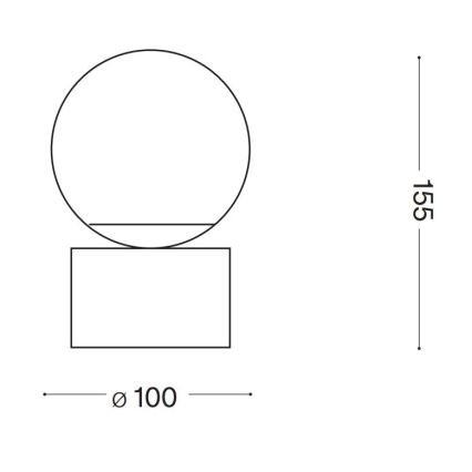 Ideal Lux - LED Tafellamp PERLAGE 1xG9/3W/230V goud/wit