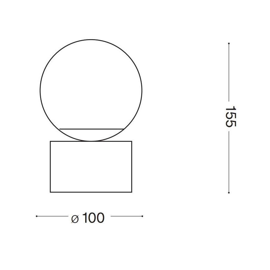 Ideal Lux - LED Tafellamp PERLAGE 1xG9/3W/230V goud/wit