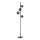 Ideal Lux - LED-vloerlamp PERLAGE 4xG9/3W/230V zwart/rookzwart