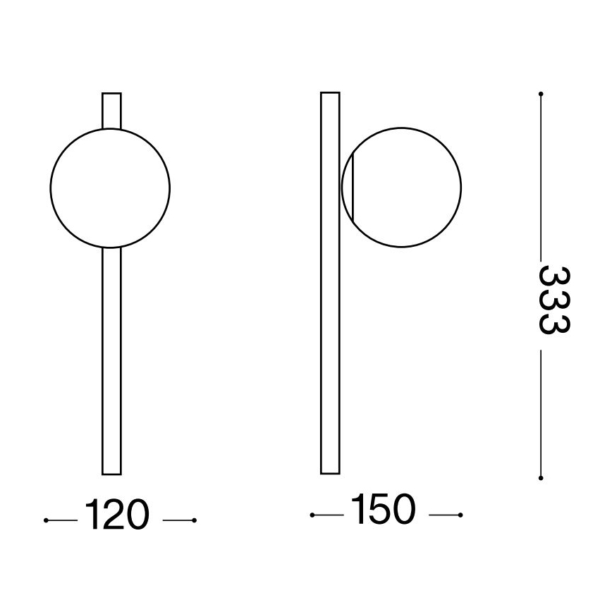 Ideal Lux - LED wand verlichting BINOMIO 1xG9/3W/230V wit