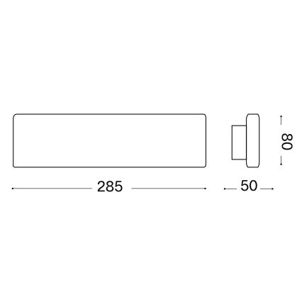 Ideal Lux - LED wand verlichting DESK LED/12,5W/230V CRI 90 wit