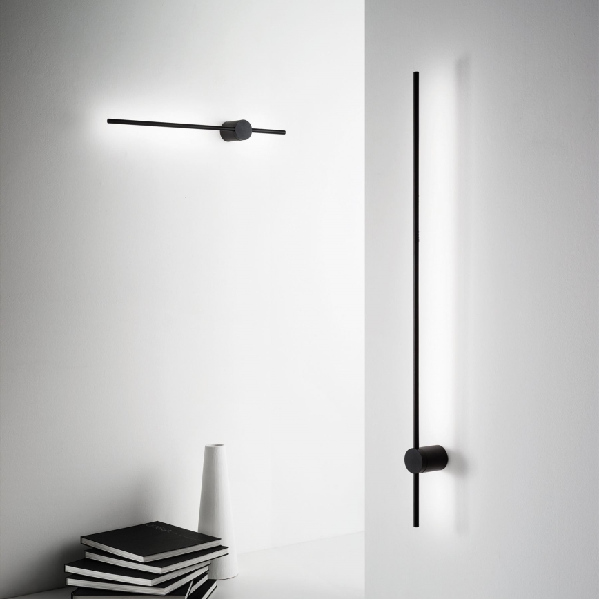 Ideal Lux - LED wand verlichting ESSENCE LED/12W/230V 2700K 70 cm CRI 90 zwart