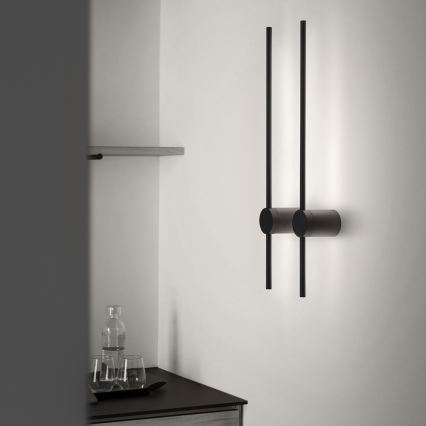 Ideal Lux - LED wand verlichting ESSENCE LED/12W/230V 4000K 70 cm CRI 90 zwart