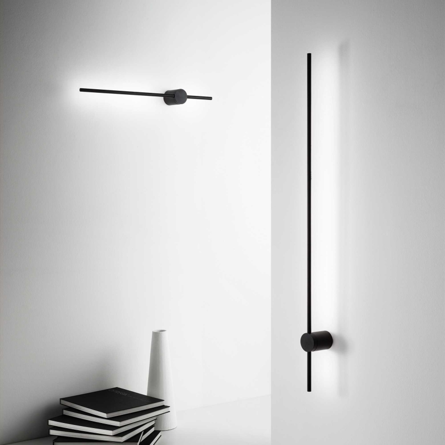 Ideal Lux - LED wand verlichting ESSENCE LED/19W/230V 3000K 124 cm CRI 90 zwart