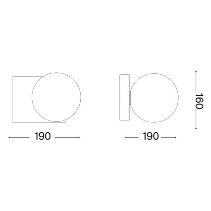 Ideal Lux - LED wand verlichting PENTA 1xG9/3W/230V goud