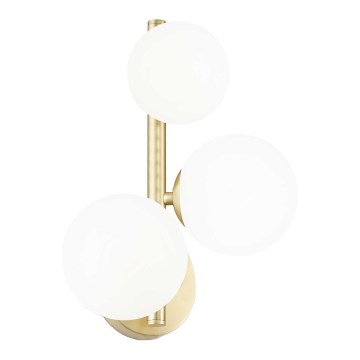 Ideal Lux - LED wand verlichting PERLAGE 3xG9/3W/230V goud/wit