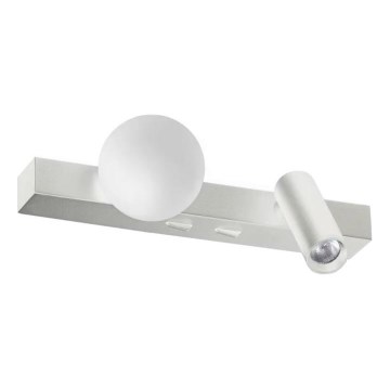 Ideal Lux - LED wand verlichting PING PONG 2xLED/3W/230V CRI 90 mat chroom
