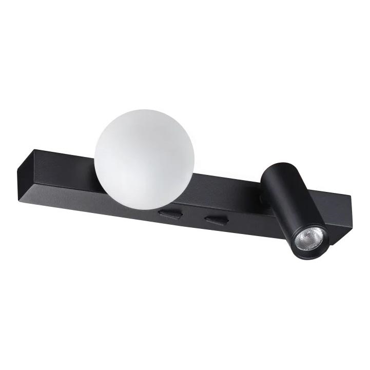 Ideal Lux - LED wand verlichting PING PONG 2xLED/3W/230V CRI 90 zwart