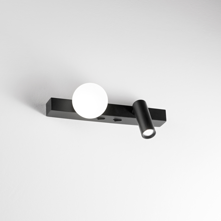 Ideal Lux - LED wand verlichting PING PONG 2xLED/3W/230V CRI 90 zwart