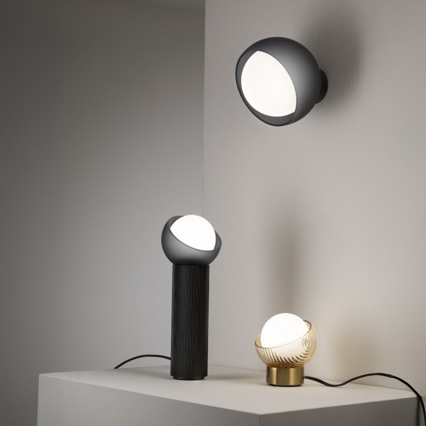 Ideal Lux - LED-wandlamp BLOOM 1xE27/42W/230V zwart
