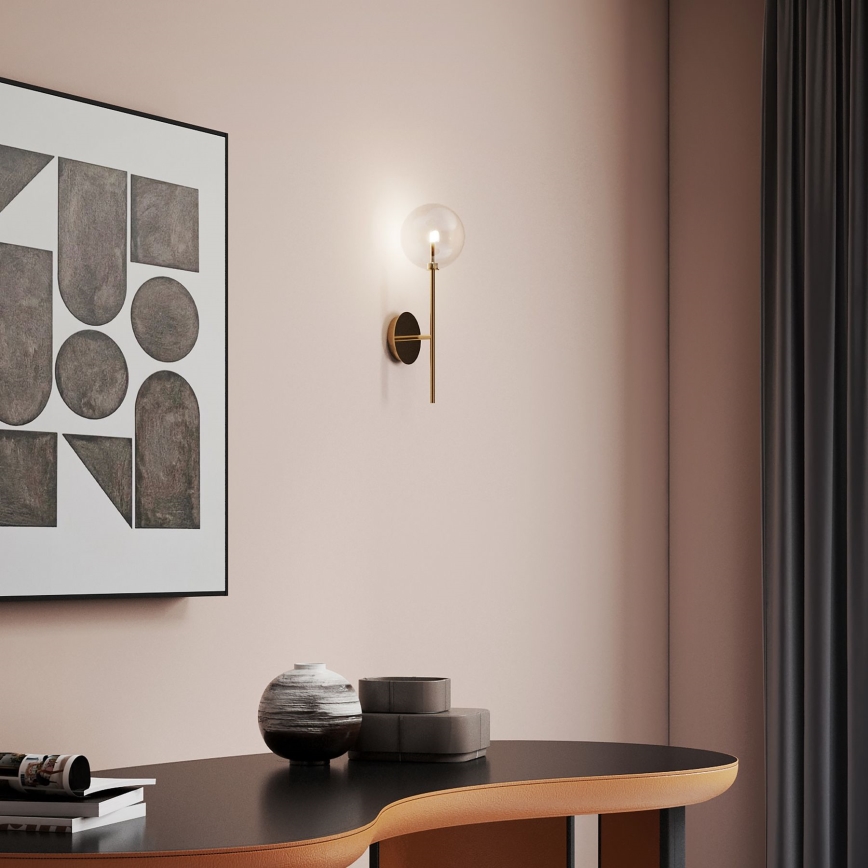 Ideal Lux - LED Wandlamp EQUINOXE 1xG4/2W/230V messing/doorzichtig
