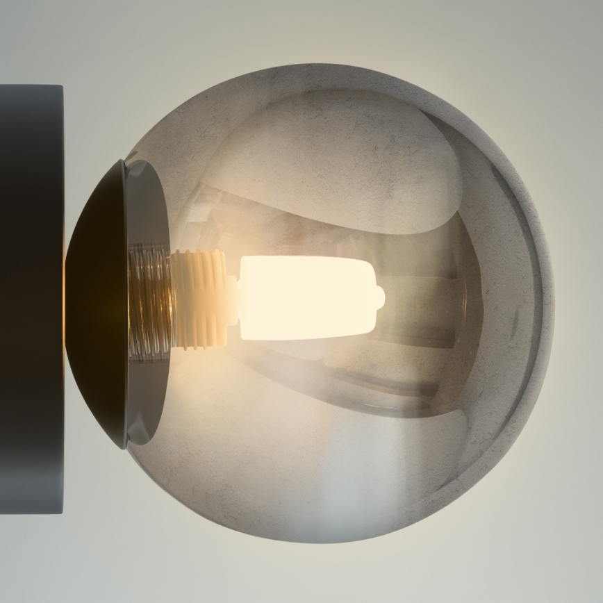 Ideal Lux - LED-wandlamp PERLAGE 1xG9/3W/230V zwart/rookzwart
