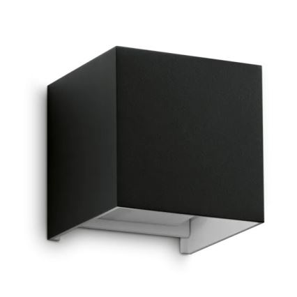 Ideal Lux - LED Wandlamp voor buiten ATOM LED/12W/230V CRI 90 IP54 zwart