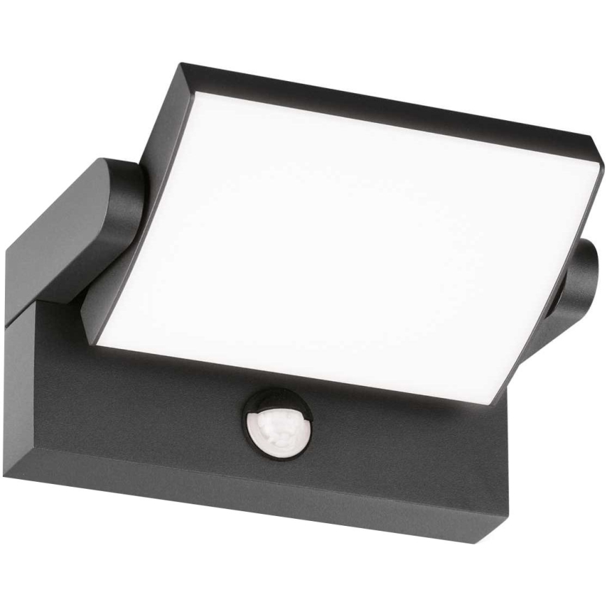 Ideal Lux - LED Wandlamp voor buiten met sensor SWIPE LED/21W/230V CRI 90 IP54 antraciet