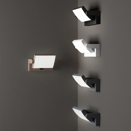 Ideal Lux - LED Wandlamp voor buiten met sensor SWIPE LED/21W/230V CRI 90 IP54 antraciet