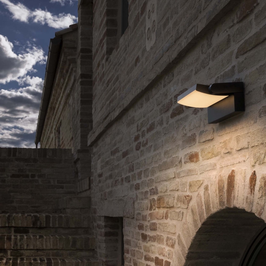 Ideal Lux - LED Wandlamp voor buiten SWIPE LED/21W/230V CRI 90 IP54 antraciet