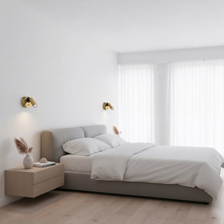 Ideal Lux - LED Wandspot BEAN LED/3W/230V CRI 90 messing