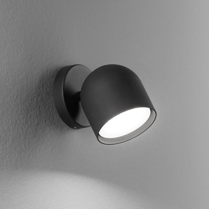 Ideal Lux - LED Wandspot DODO 1xGX53/9W/230V zwart