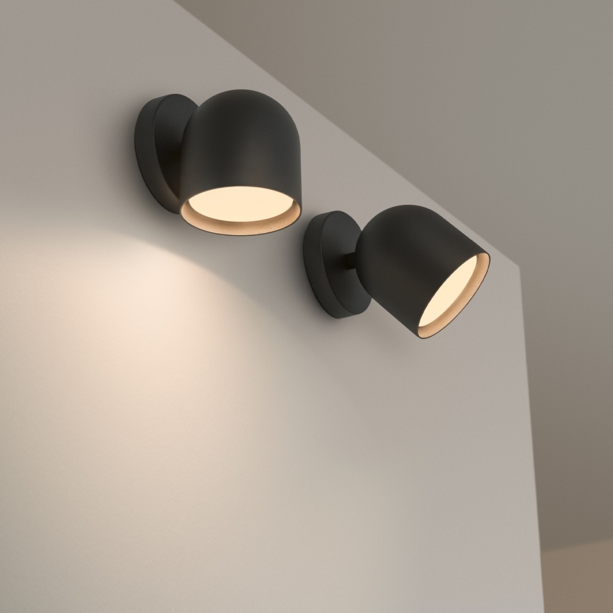 Ideal Lux - LED Wandspot DODO 1xGX53/9W/230V zwart
