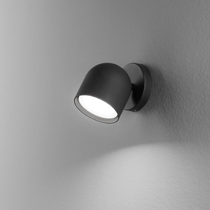 Ideal Lux - LED Wandspot DODO 1xGX53/9W/230V zwart