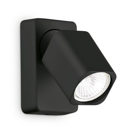 Ideal Lux - LED-wandspot RUDY 1xGU10/7W/230V CRI 90 zwart