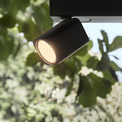 Ideal Lux - LED-wandspot RUDY 2xGU10/7W/230V CRI 90 zwart