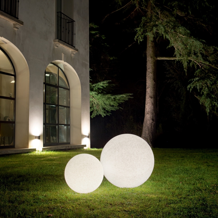 Ideal Lux - Luminaire d'extérieur DORIS 1xE27/60W/230V Ø 48 cm IP44 gris