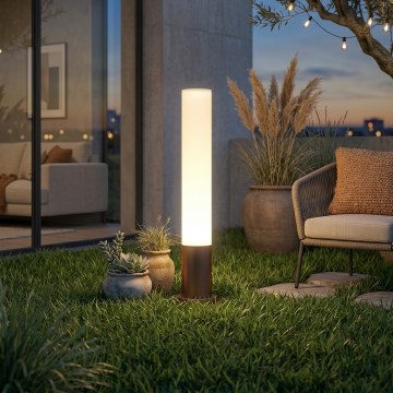 Ideal Lux - Luminaire d'extérieur EDO OUTDOOR 1xGX53/15W/230V, 80 cm, IP65, brun